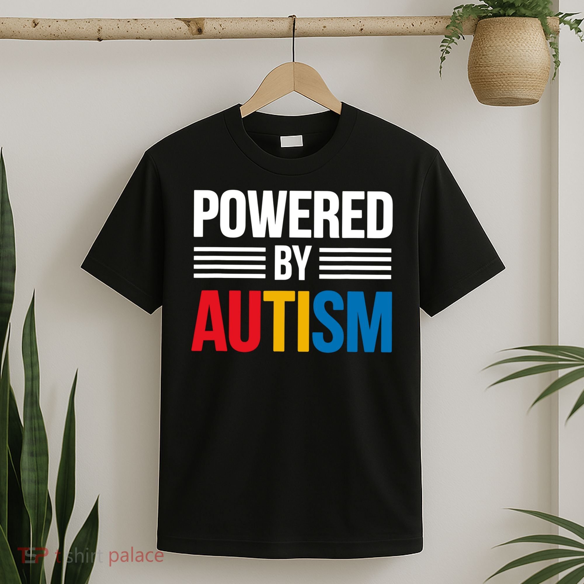 Powered By Autism For Autism Awareness T-Shirt