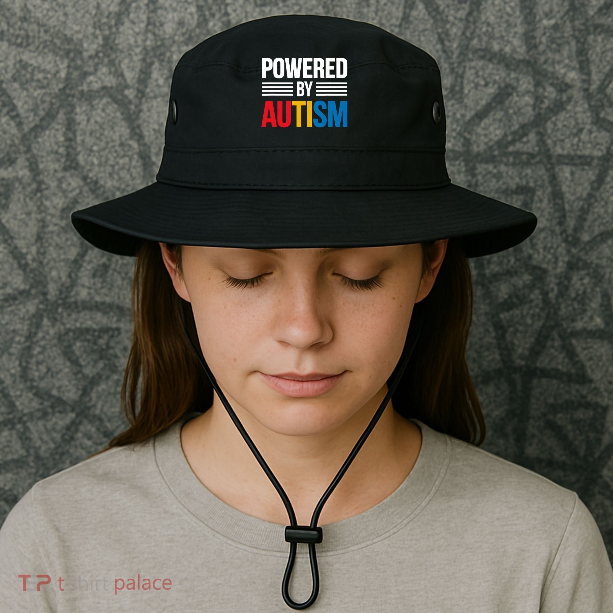 Powered By Autism For Autism Awareness Bucket Hat