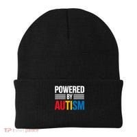 Powered By Autism For Autism Awareness Beanie thumb 0