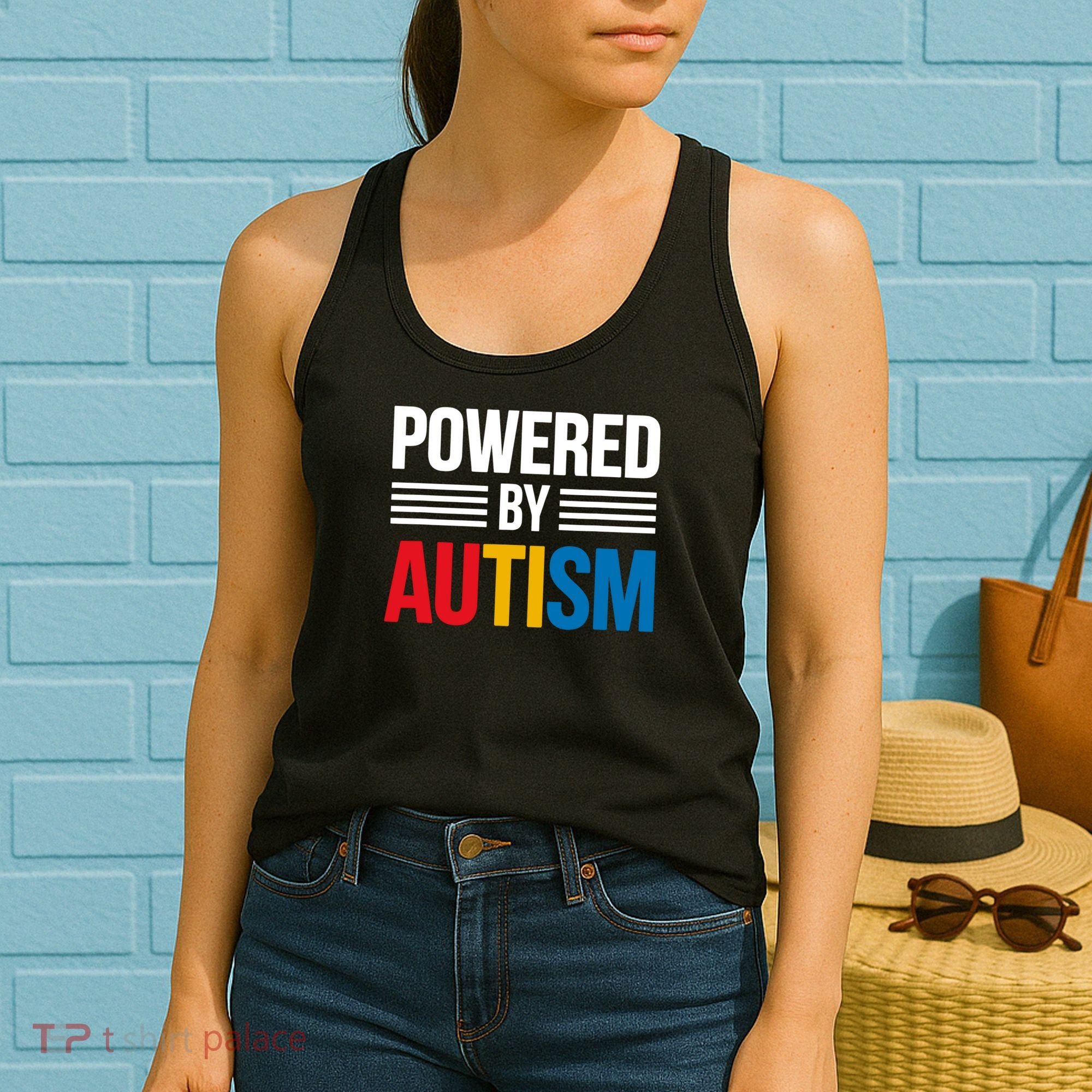 Powered By Autism For Autism Awareness Women's Tank Top