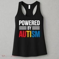 Powered By Autism For Autism Awareness Women's Tank Top thumb 3