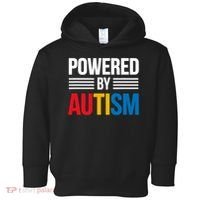 Powered By Autism For Autism Awareness Toddler Hoodie thumb 0