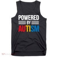 Powered By Autism For Autism Awareness Tank Top thumb 0
