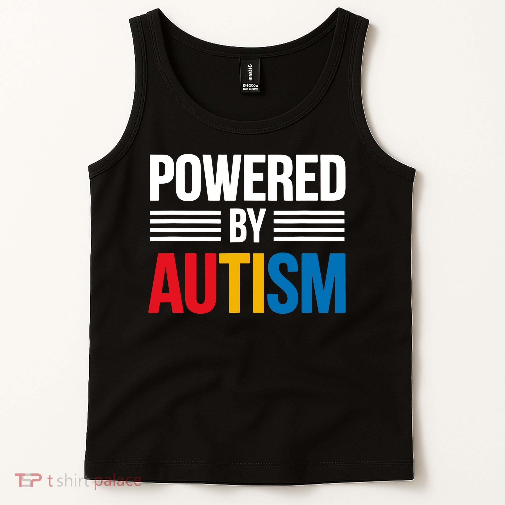 Powered By Autism For Autism Awareness Tank Top