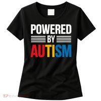 Powered By Autism For Autism Awareness Women's T-Shirt thumb 0