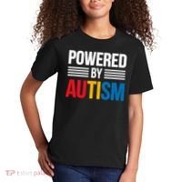 Powered By Autism For Autism Awareness Kids T-Shirt thumb 2