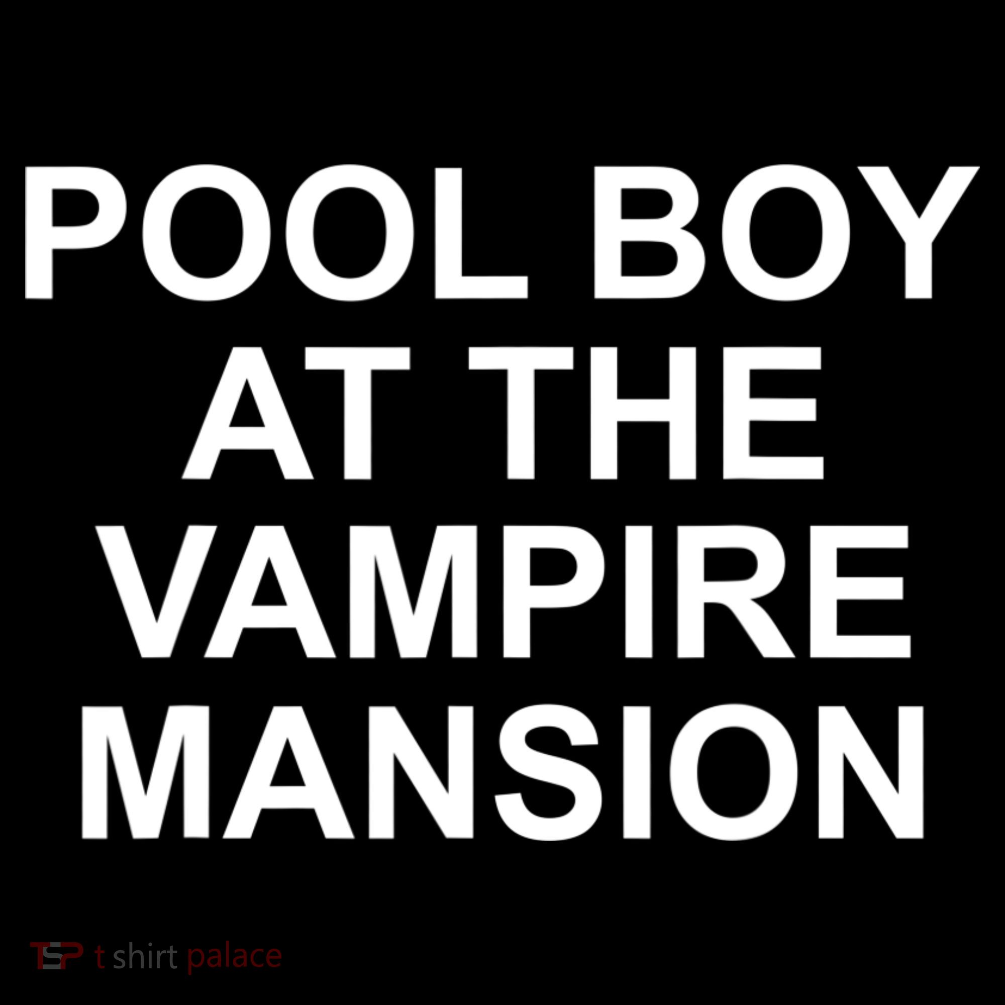 Pool Boy At The Vampire Mansion USA-Made Doggie Bandana