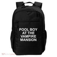 Pool Boy At The Vampire Mansion Backpack thumb 0