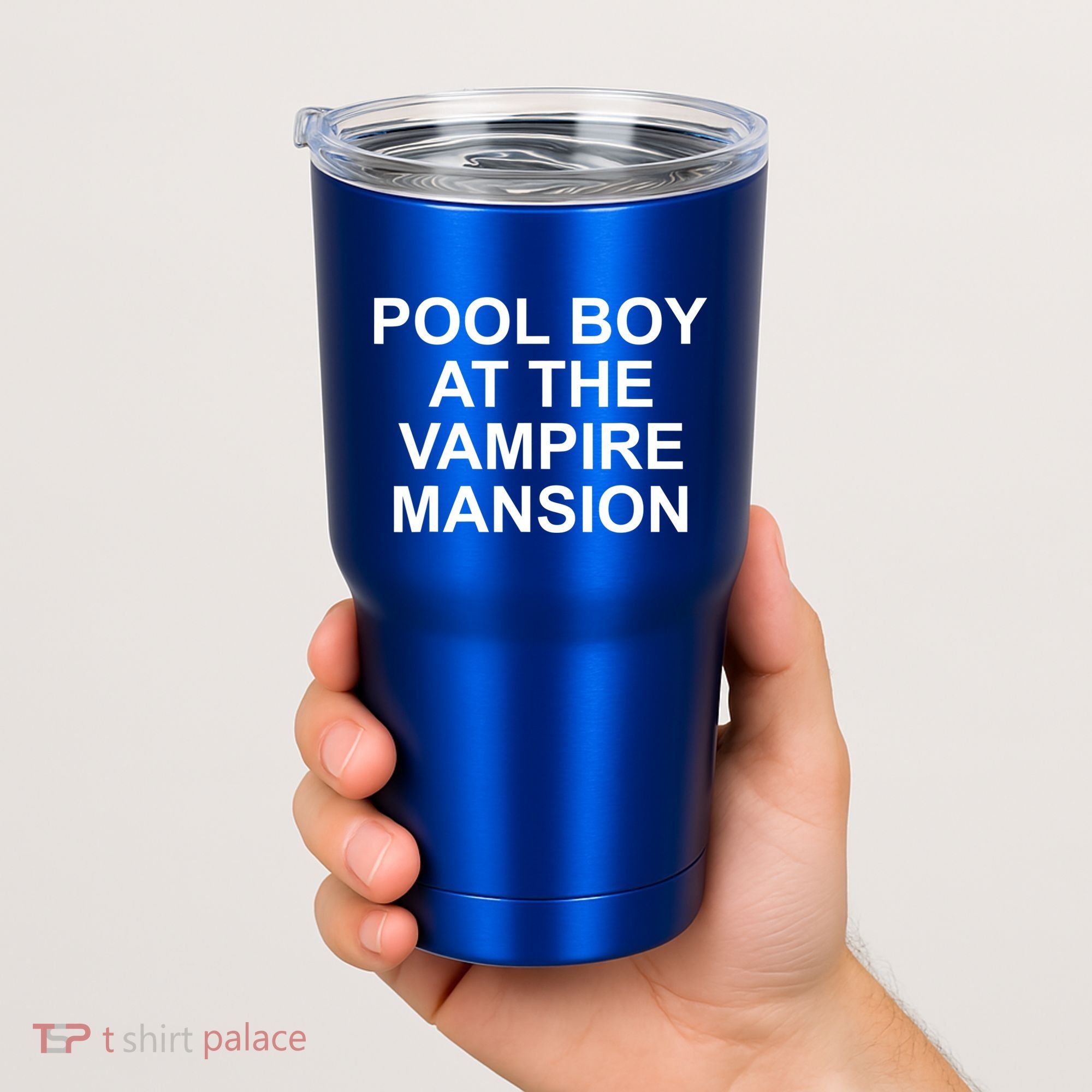 Pool Boy At The Vampire Mansion Tumbler