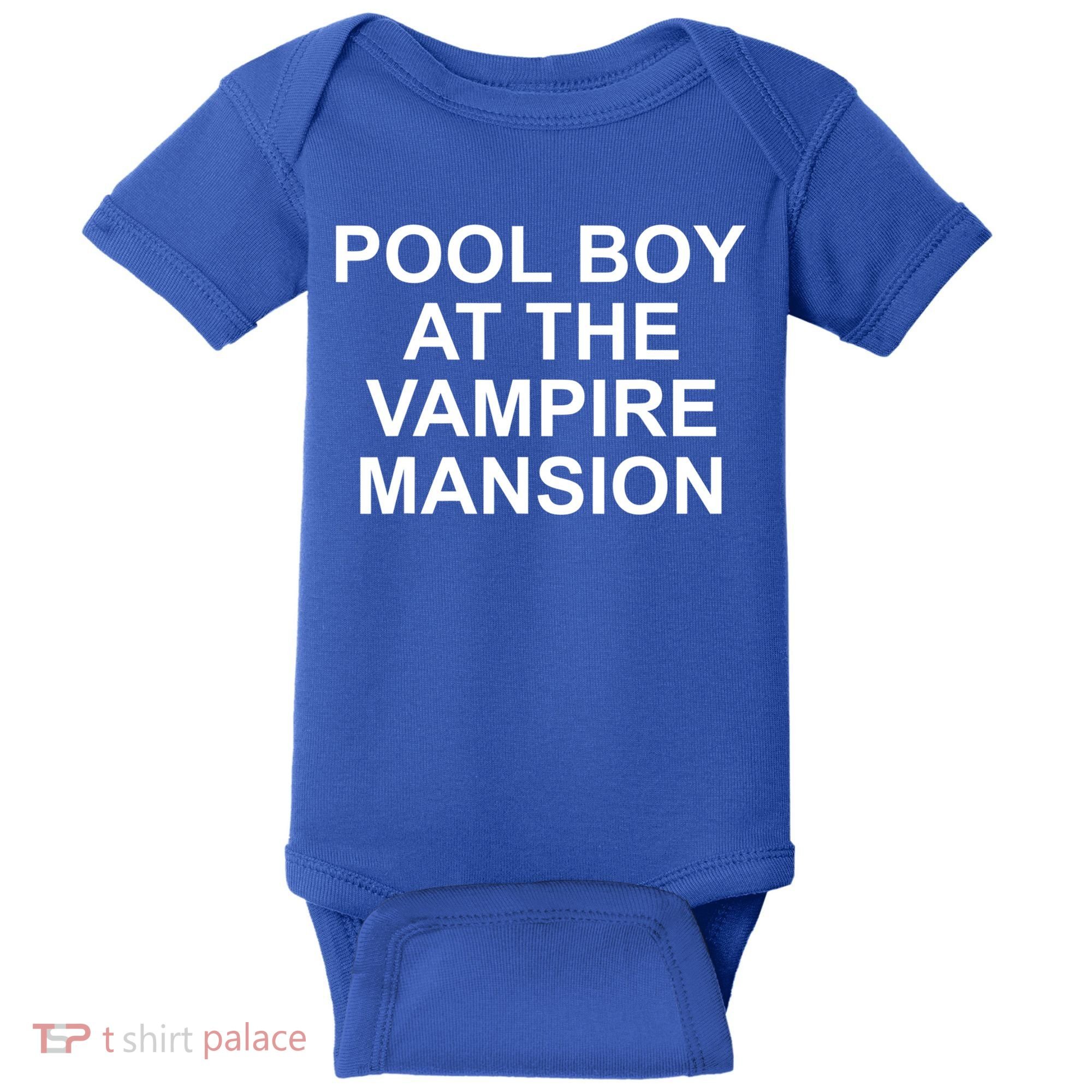 Pool Boy At The Vampire Mansion Baby Bodysuit