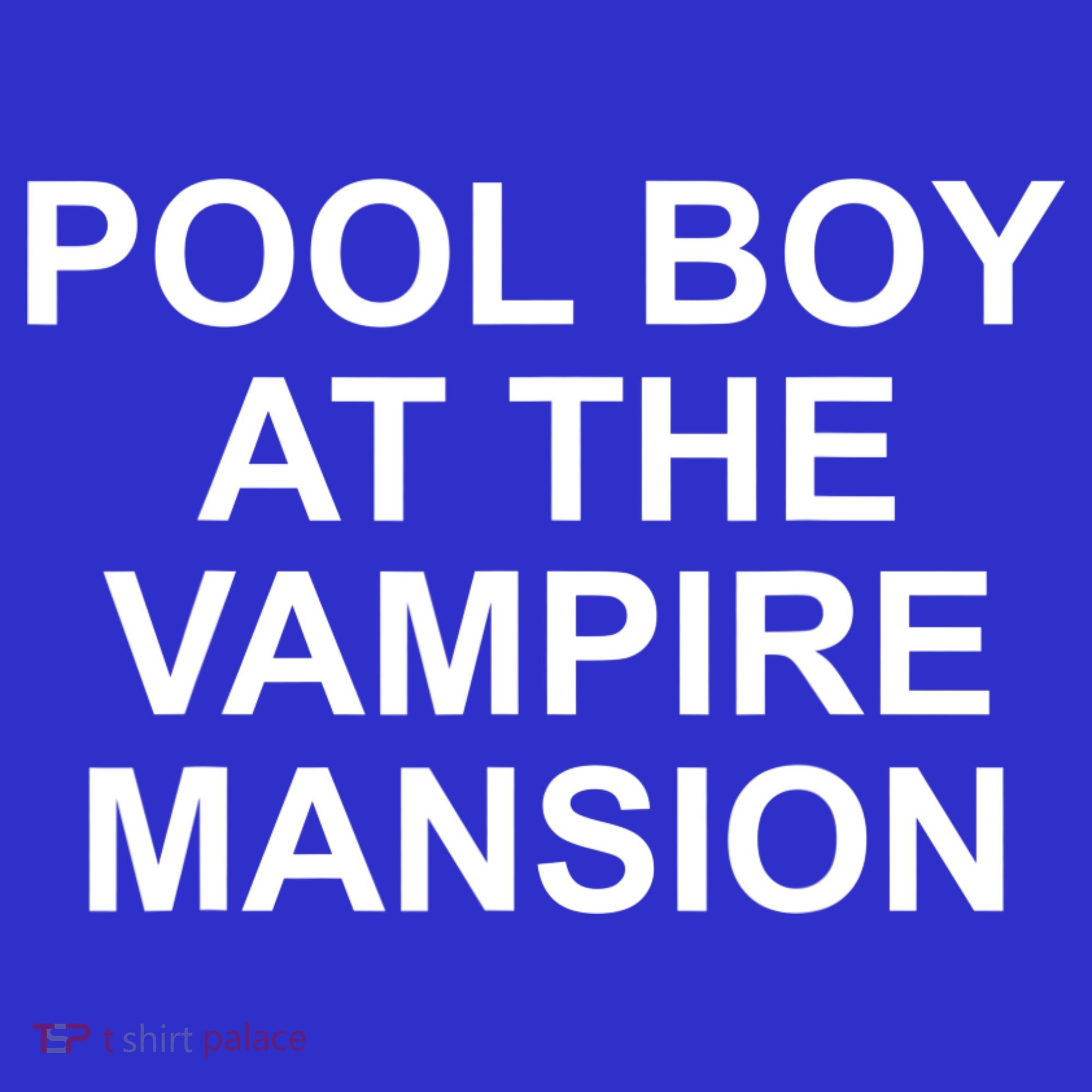 Pool Boy At The Vampire Mansion Visor