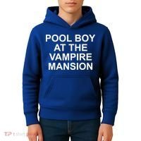 Pool Boy At The Vampire Mansion Kids Hoodie thumb 4