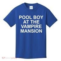 Pool Boy At The Vampire Mansion Kids T-Shirt thumb 0
