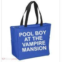 Pool Boy At The Vampire Mansion Tote Bag thumb 2