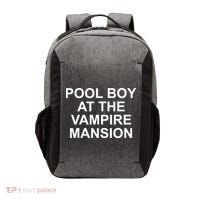 Pool Boy At The Vampire Mansion Vector Backpack thumb 0