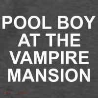 Pool Boy At The Vampire Mansion Vector Backpack thumb 2