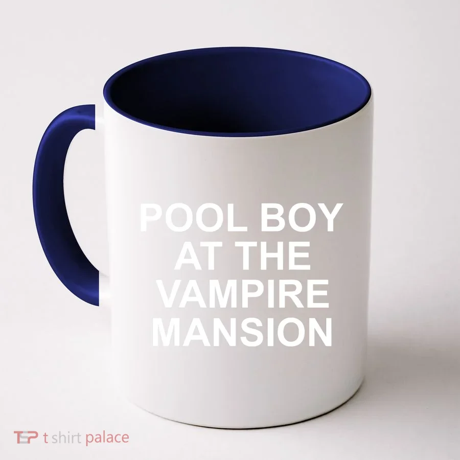 Pool Boy At The Vampire Mansion Coffee Mug