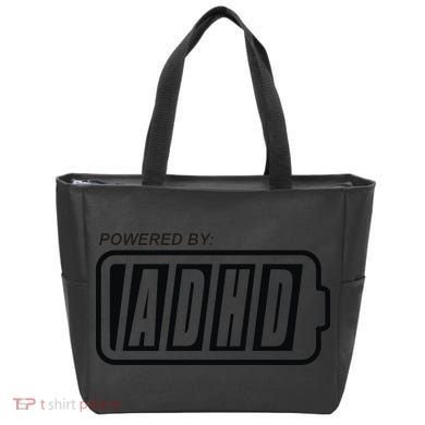 Powered By ADHD Tote Bag
