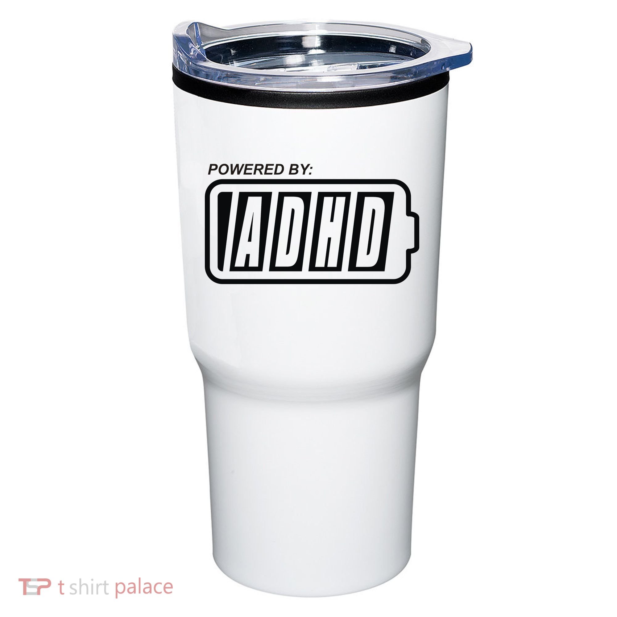 Powered By ADHD Tumbler