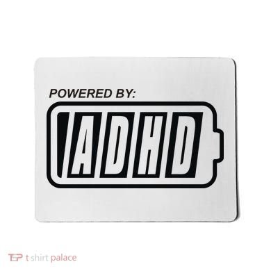 Powered By ADHD Mousepad