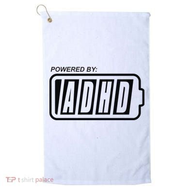 Powered By ADHD Golf Towel