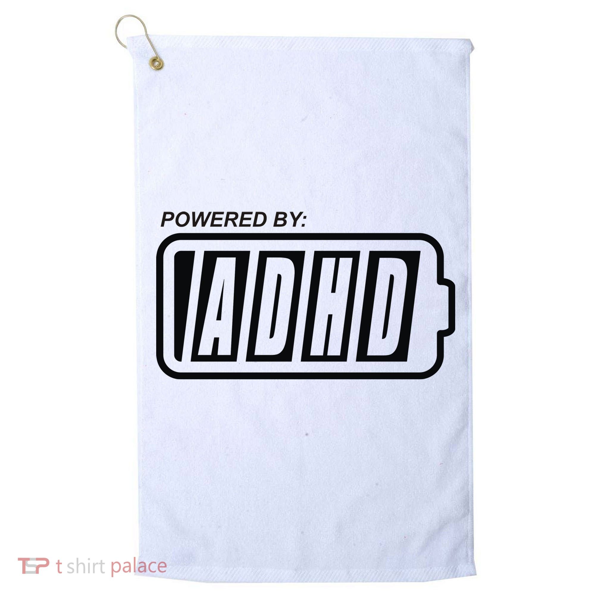 Powered By ADHD Golf Towel
