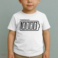 Powered By ADHD Toddler T-Shirt thumb 2