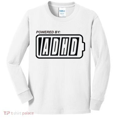 Powered By ADHD Kids Long Sleeve Shirt