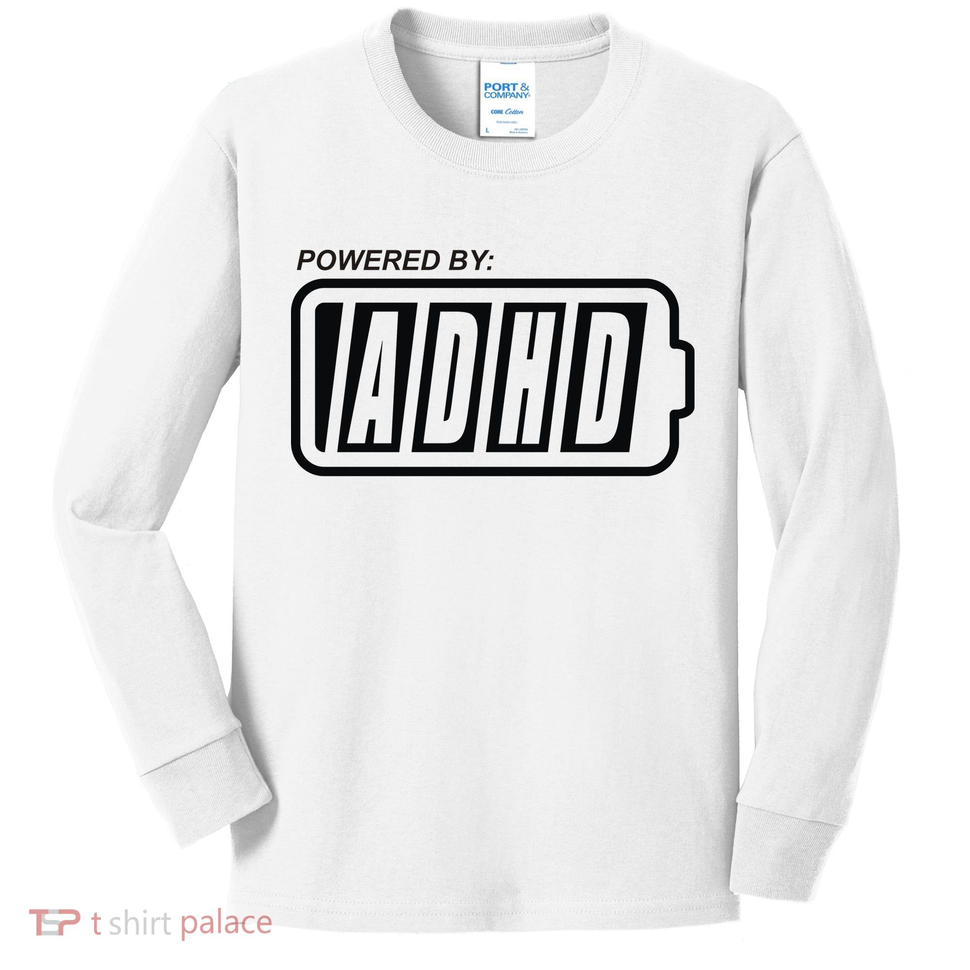 Powered By ADHD Kids Long Sleeve Shirt