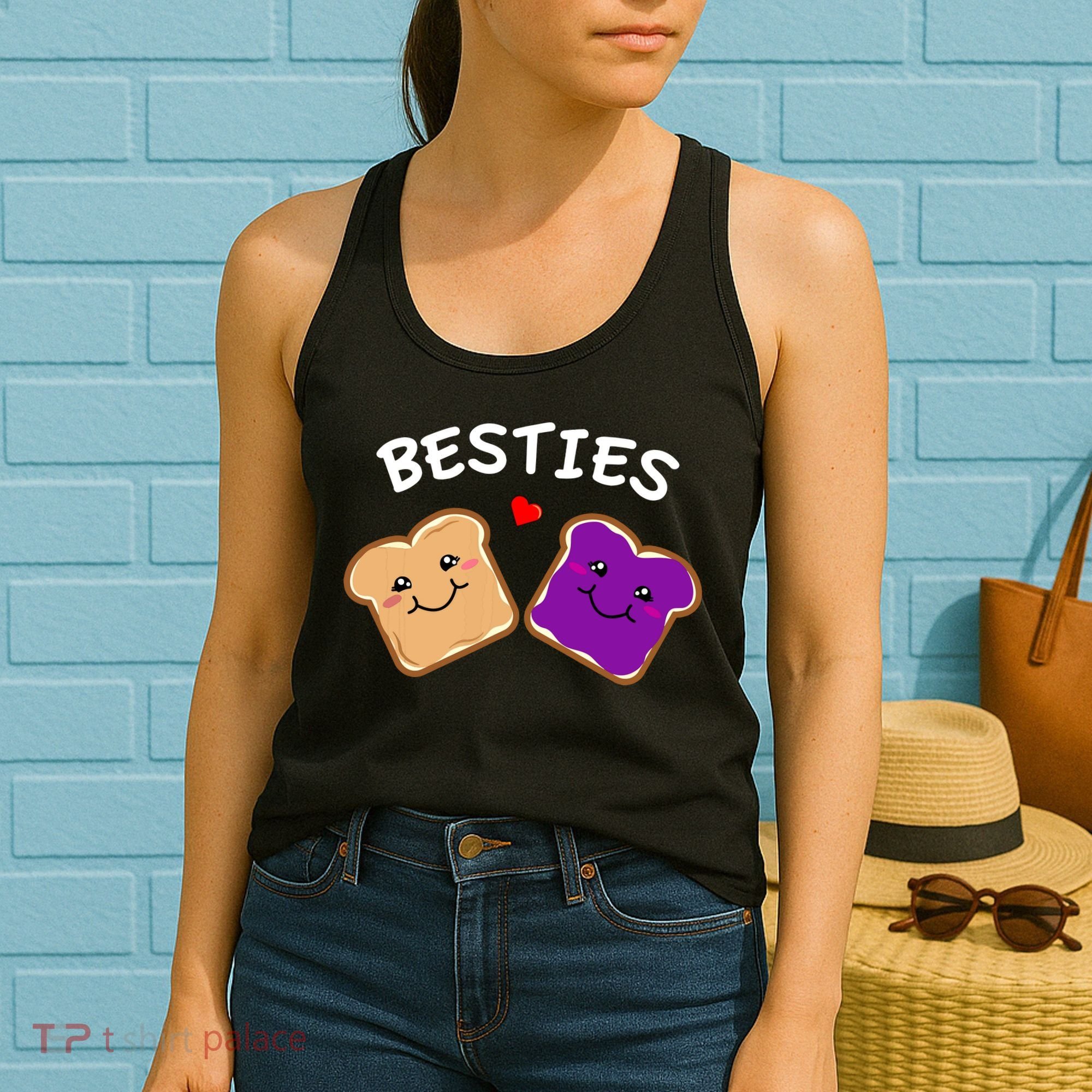 Peanut Butter And Jelly Best Friends Cartoon Food Women's Tank Top