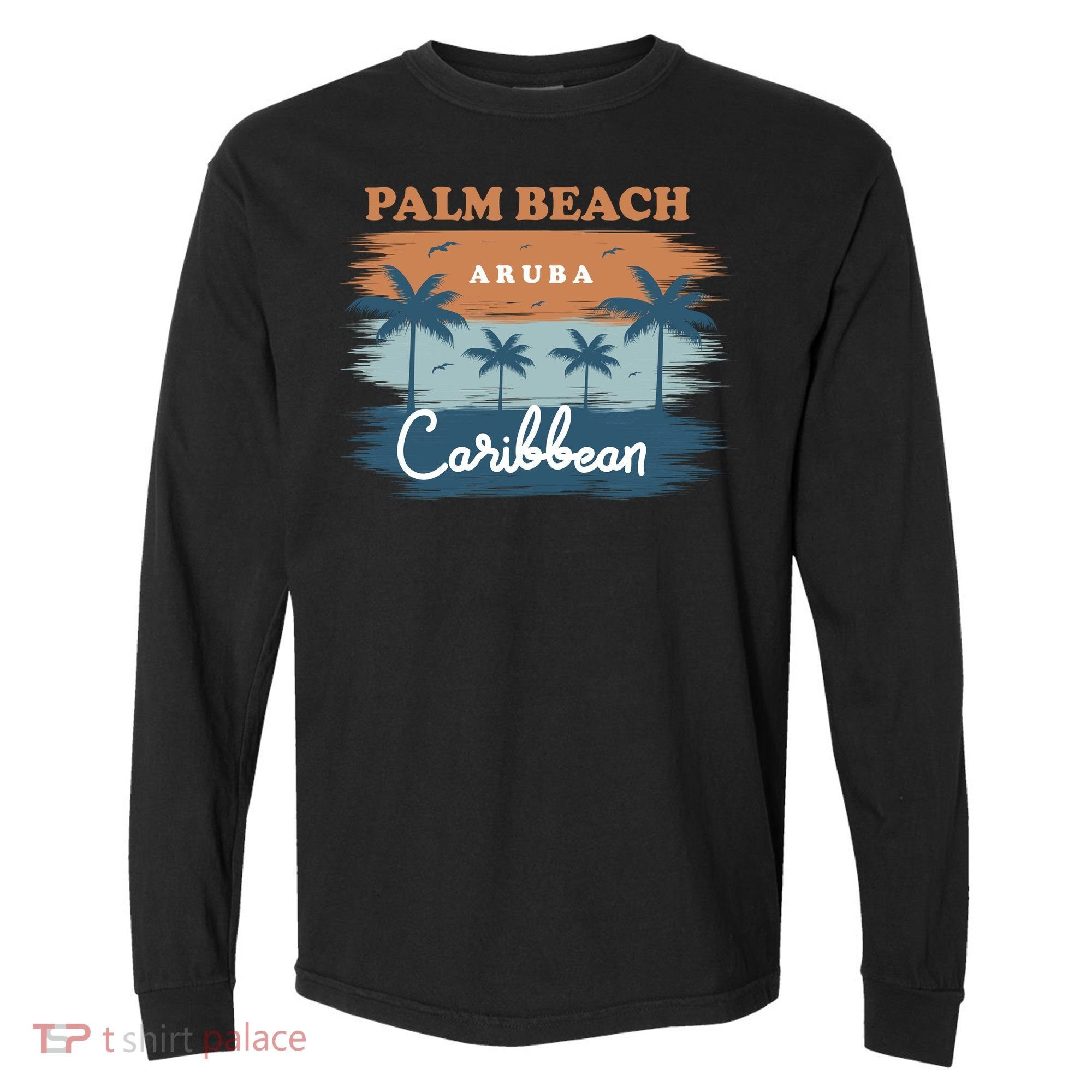 Palm Beach Aruba Comfort Colors Heavyweight Long Sleeve T-Shirt