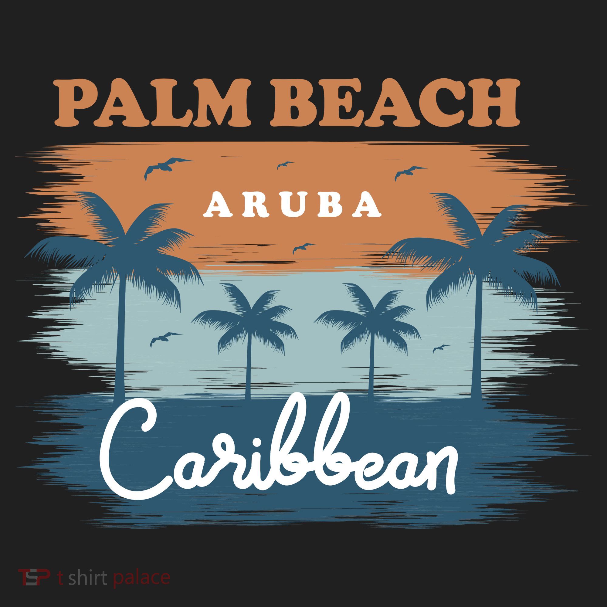 Palm Beach Aruba Comfort Colors Heavyweight Long Sleeve T-Shirt