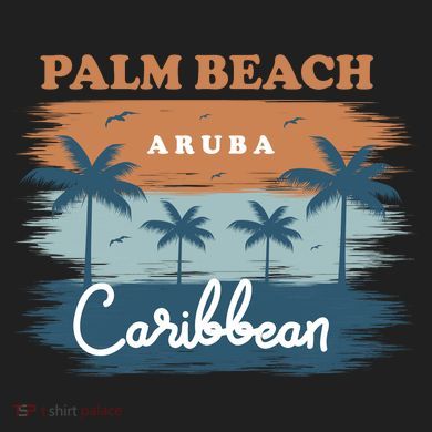Palm Beach Aruba Crop Fleece Hoodie