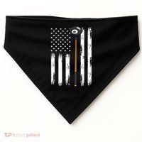 Patriotic Billiards American Flag Billiard Pool Player Gift USA-Made Doggie Bandana thumb 0