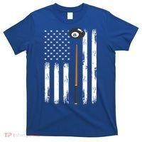 Patriotic Billiards American Flag Billiard Pool Player Gift T-Shirt thumb 0