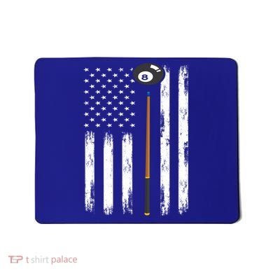 Patriotic Billiards American Flag Billiard Pool Player Gift Mousepad