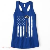 Patriotic Billiards American Flag Billiard Pool Player Gift Women's Tank Top thumb 0