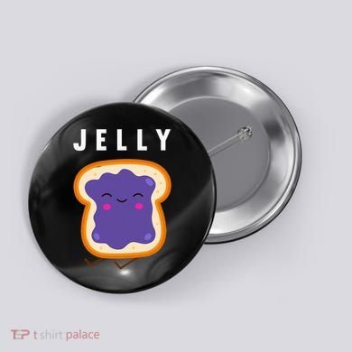 Peanut Butter And Jelly Best Friend Matching Button