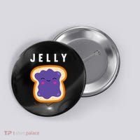 Peanut Butter And Jelly Best Friend Matching Button thumb 0