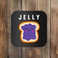 Peanut Butter And Jelly Best Friend Matching Coaster thumb 0