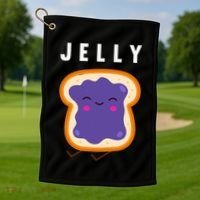 Peanut Butter And Jelly Best Friend Matching Golf Towel thumb 1