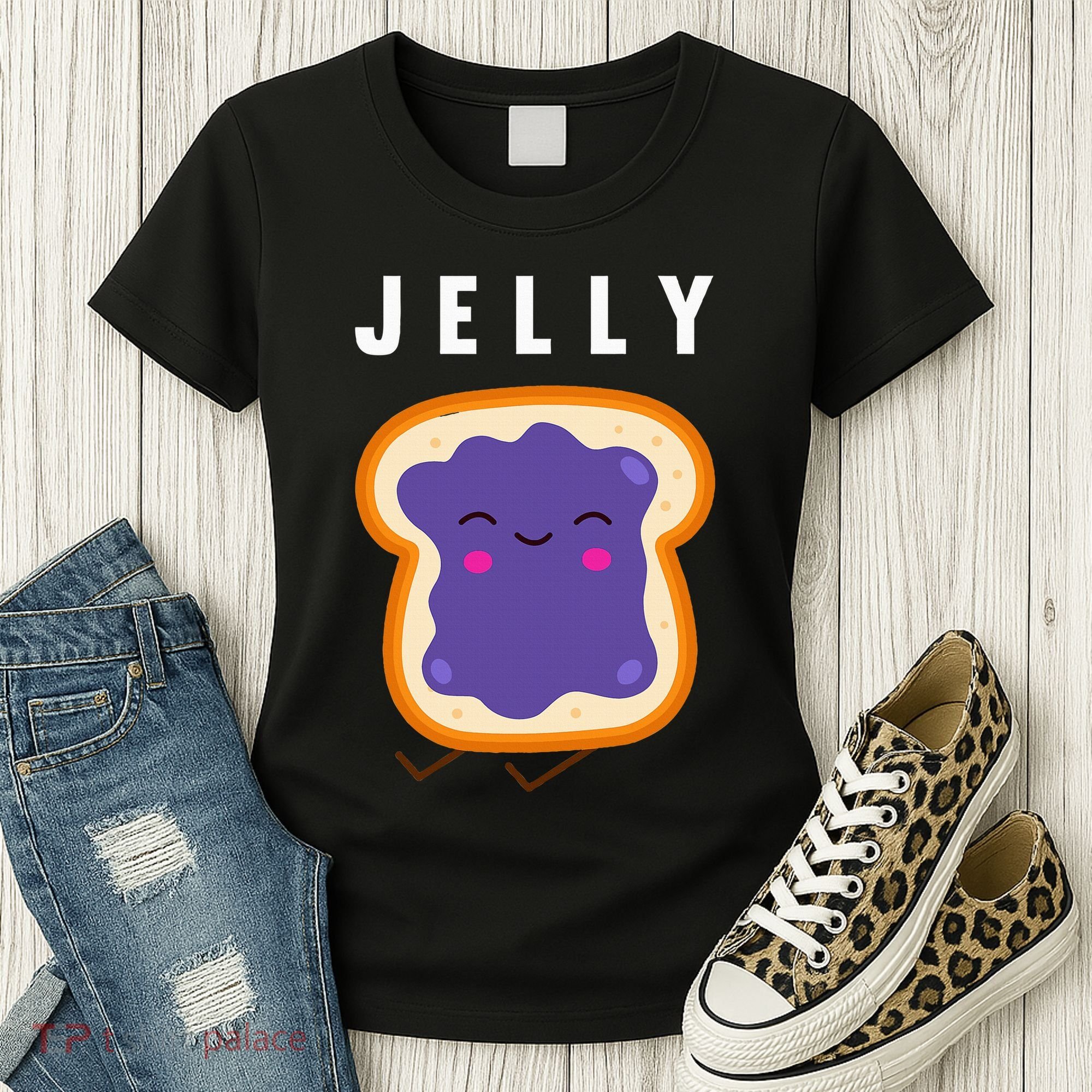 Peanut Butter And Jelly Best Friend Matching Women's T-Shirt