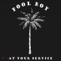 Pool Boy At Your Service Coconut Tree Funny Halloween Gift Apron thumb 3