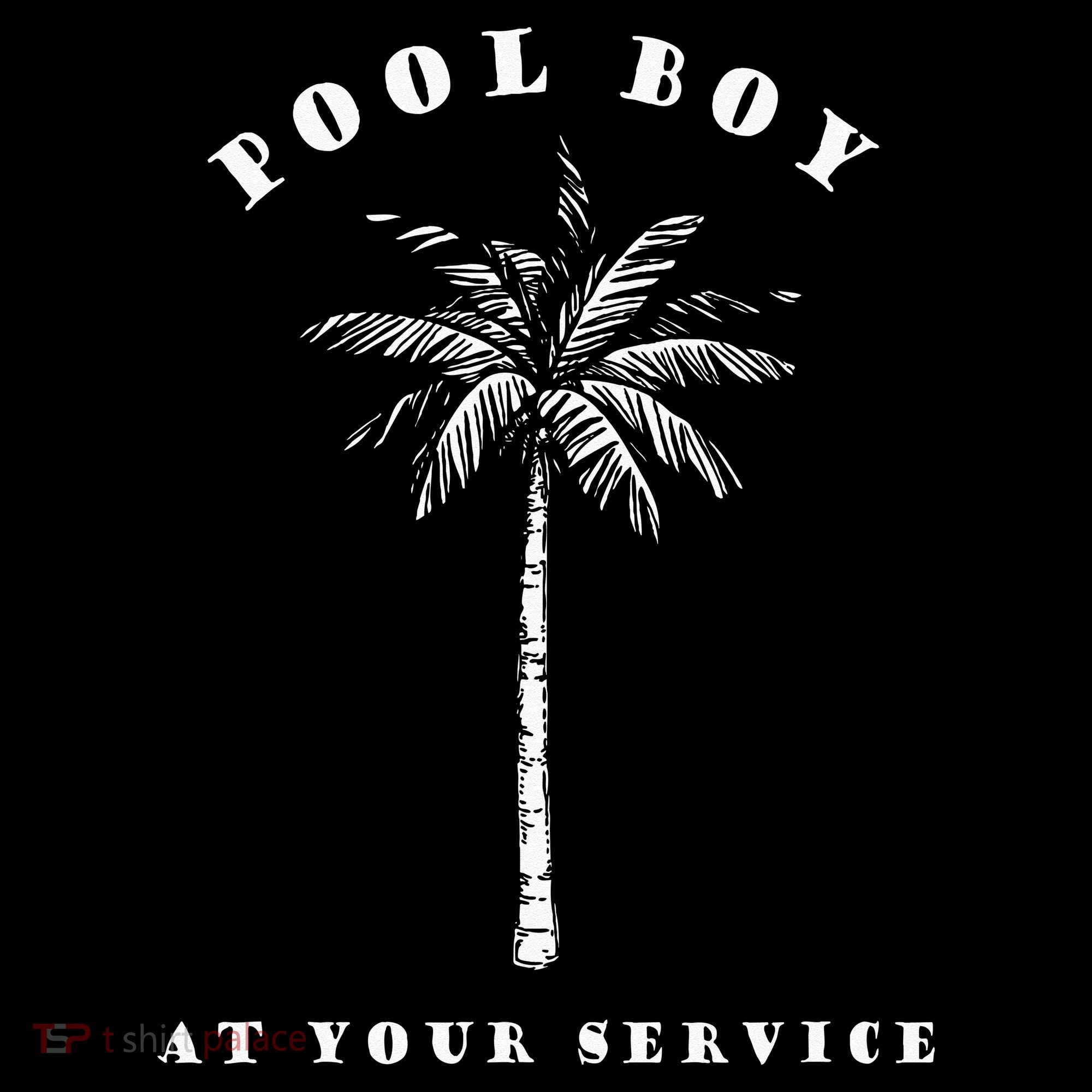 Pool Boy At Your Service Coconut Tree Funny Halloween Gift Women's Hoodie