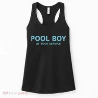 Pool Boy At Your Service Women's Tank Top thumb 0
