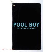 Pool Boy At Your Service Golf Towel thumb 0