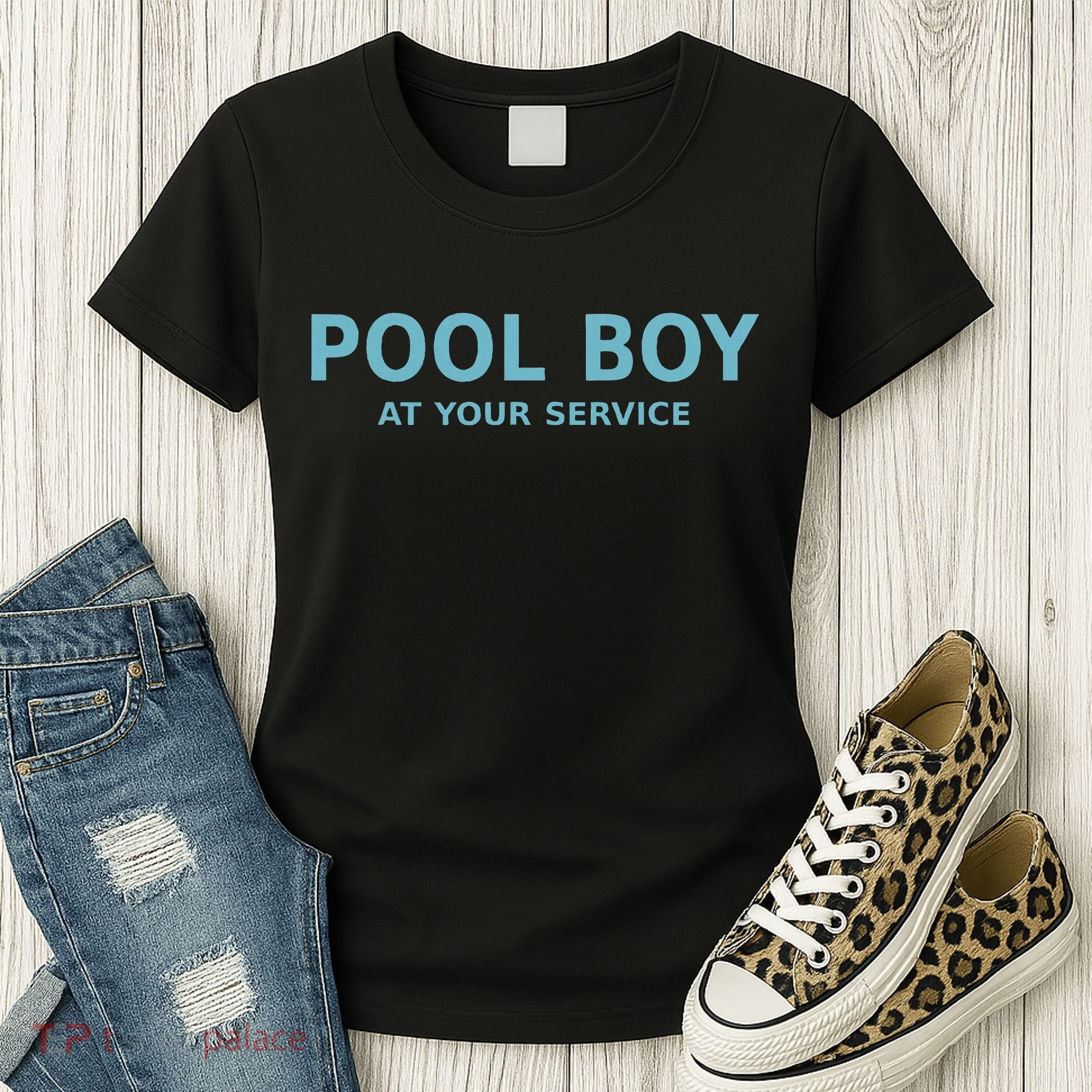 Pool Boy At Your Service Women's T-Shirt