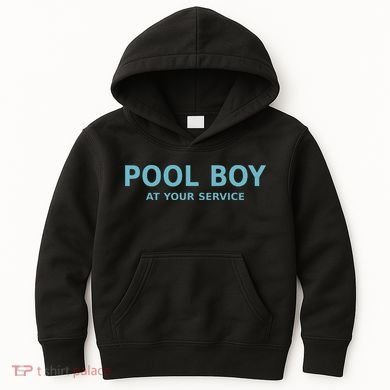 Pool Boy At Your Service Kids Hoodie