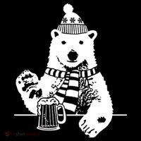 Polar Bear Beer Ornament thumb 1