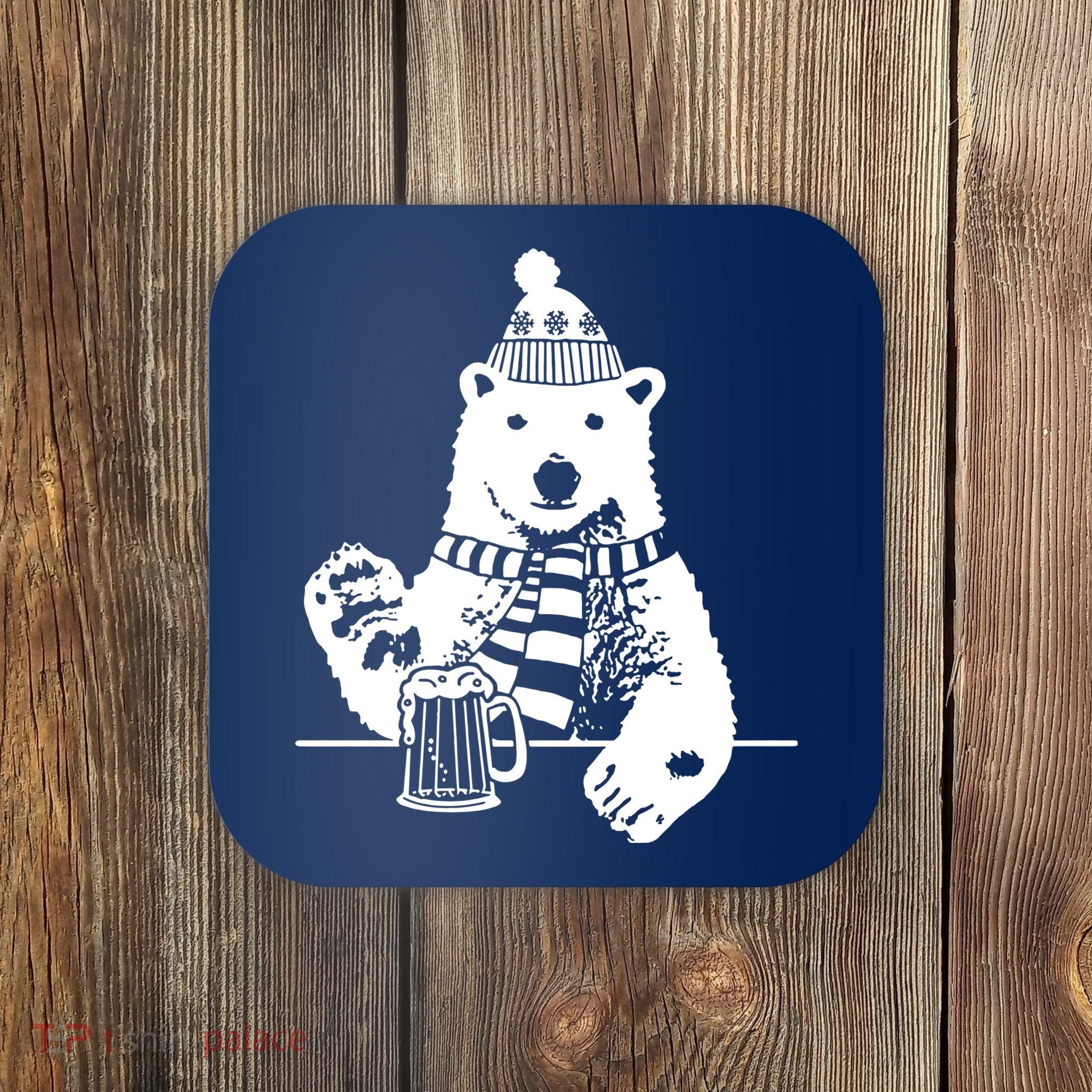 Polar Bear Beer Coaster